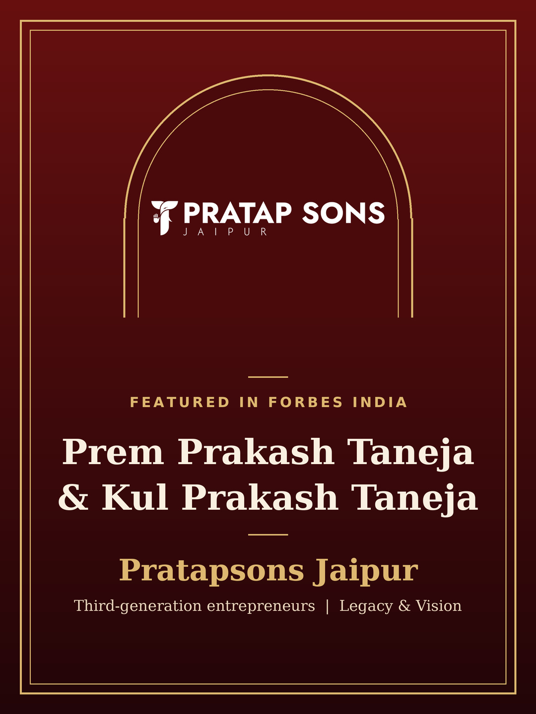 Pratapsons Jaipur Features in forbes 